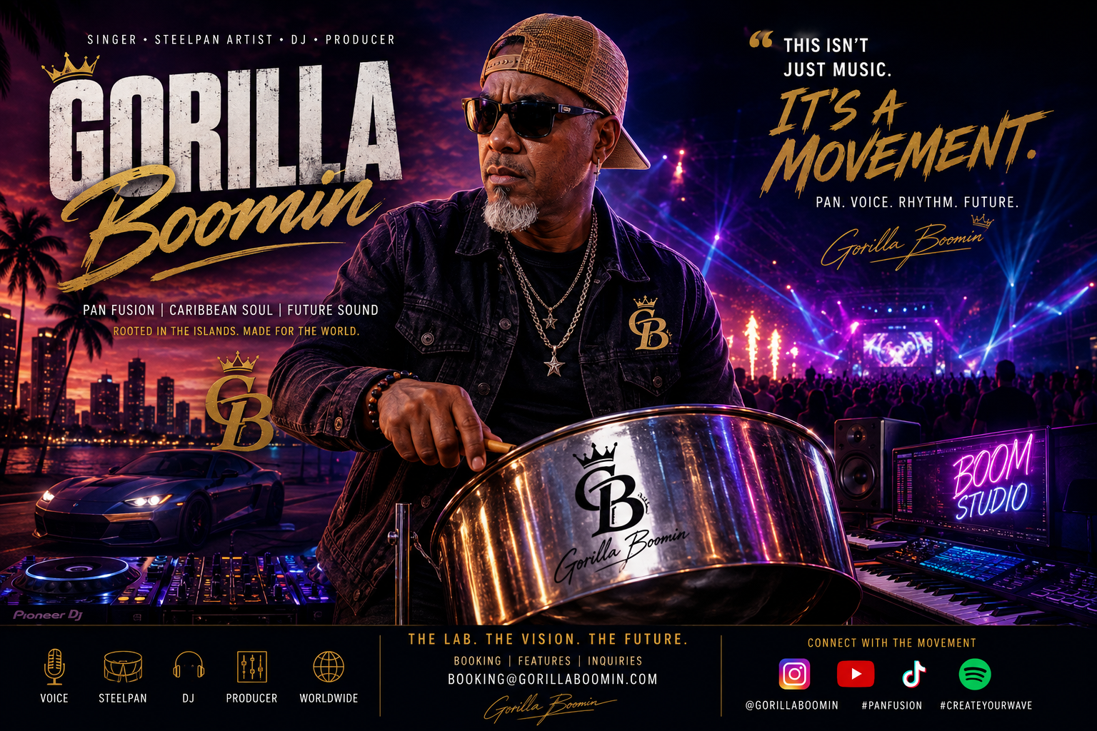 Gorilla Boomin cinematic artist concept artwork
