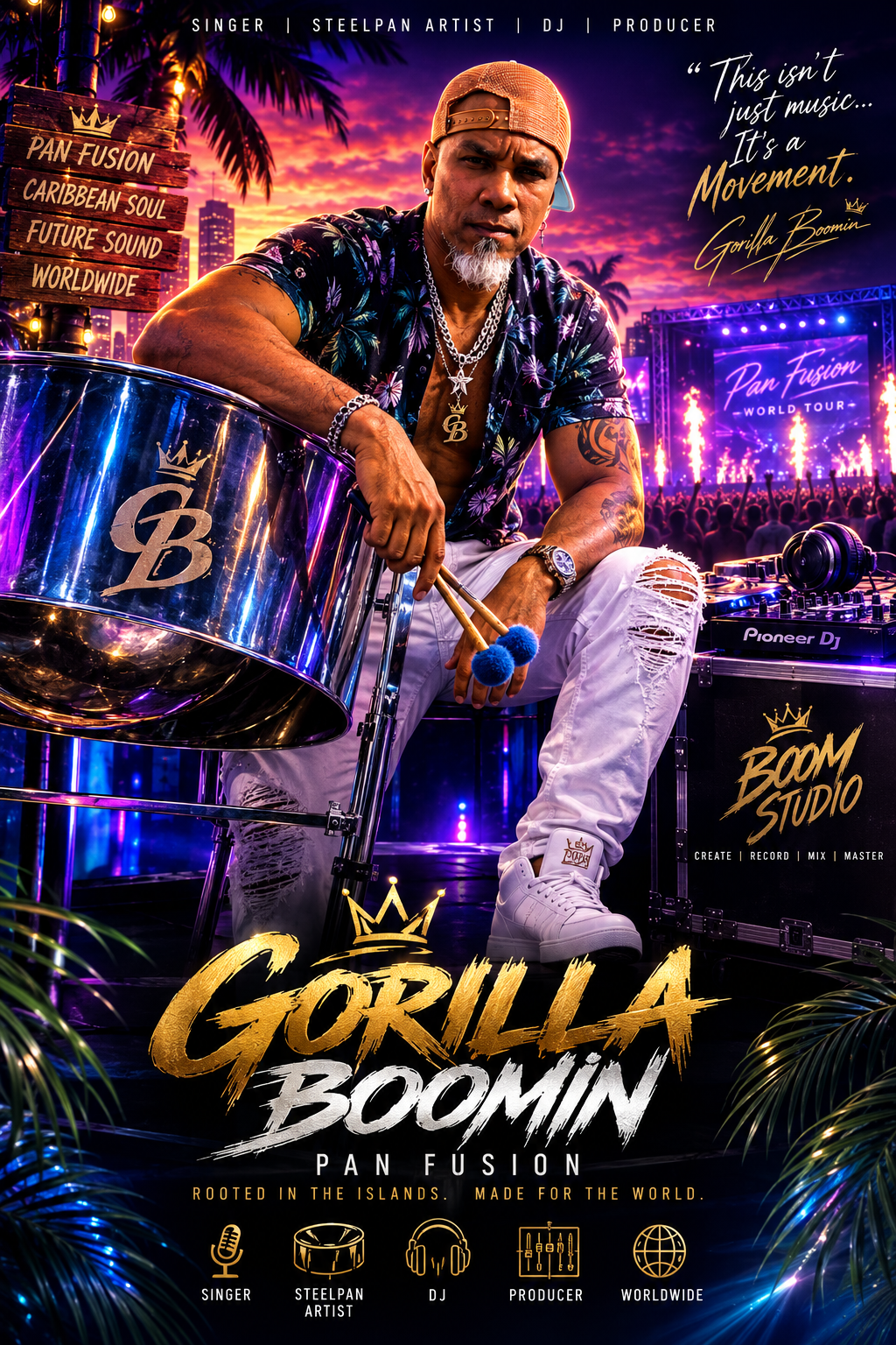 Gorilla Boomin cinematic promotional portrait artwork